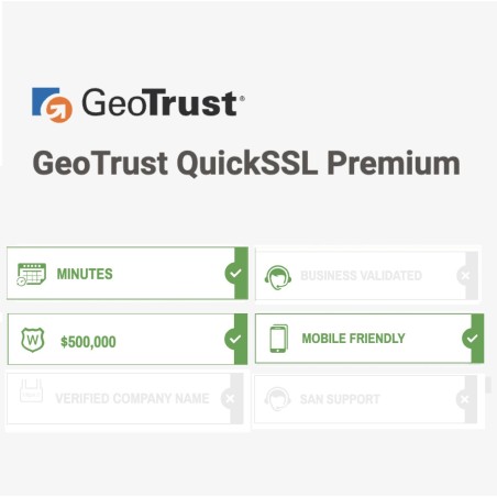 GeoTrust Quick SSL Premium Single Domain