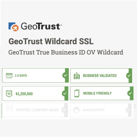 GeoTrust TrueBusiness ID Standard Wildcard